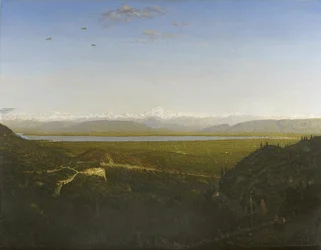 Vue du Mont Blanc, vu de La Faucille, vers 1865